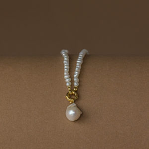 Anhänger katinée Mia Silber 925/ Gold plattiert Perle