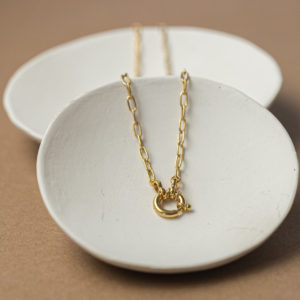 Weitankerkette katinée Antonia Silber 925/ Gold plattiert