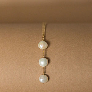 Collier katinée Julia Silber 925/ Gold plattiert Perle