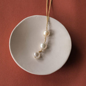 Collier katinée Julia Silber 925/ Gold plattiert Perle