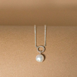 Collier katinée Natalie Perle Silber 925/